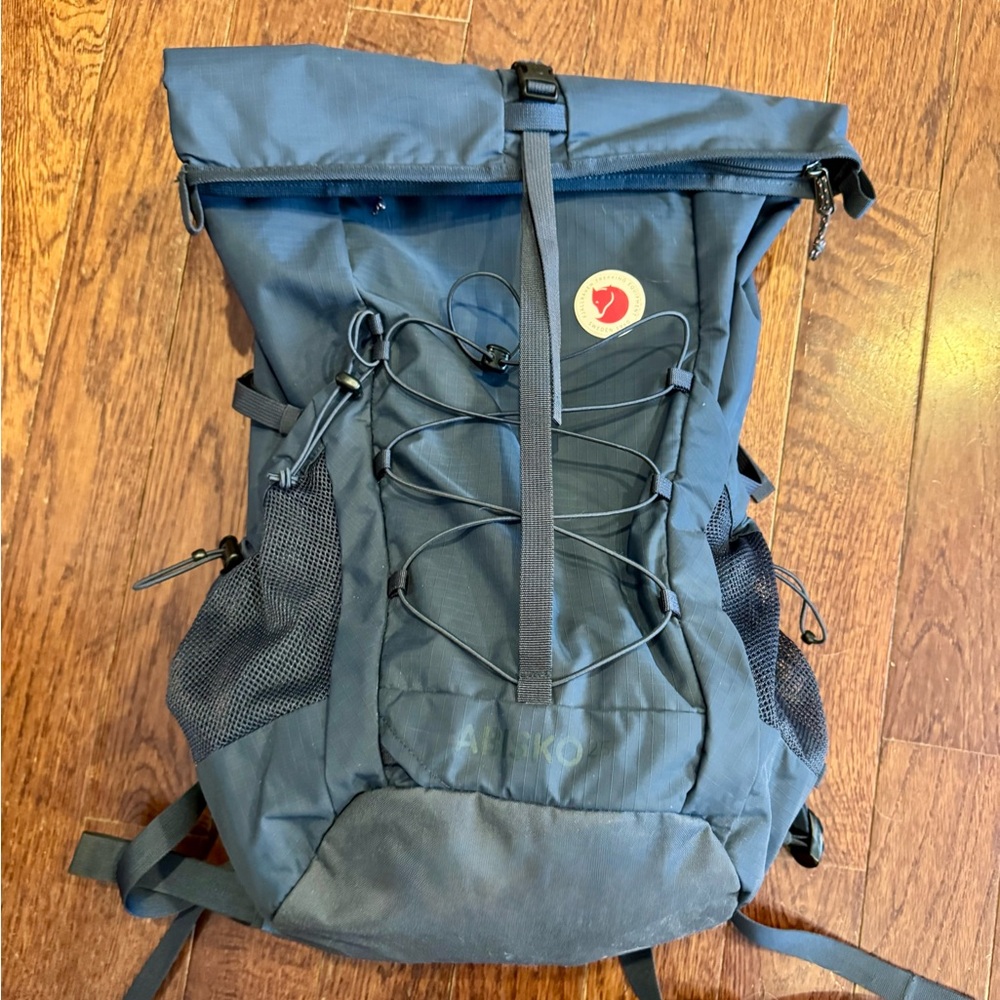 Fjallraven Navy Backpack with Black Details